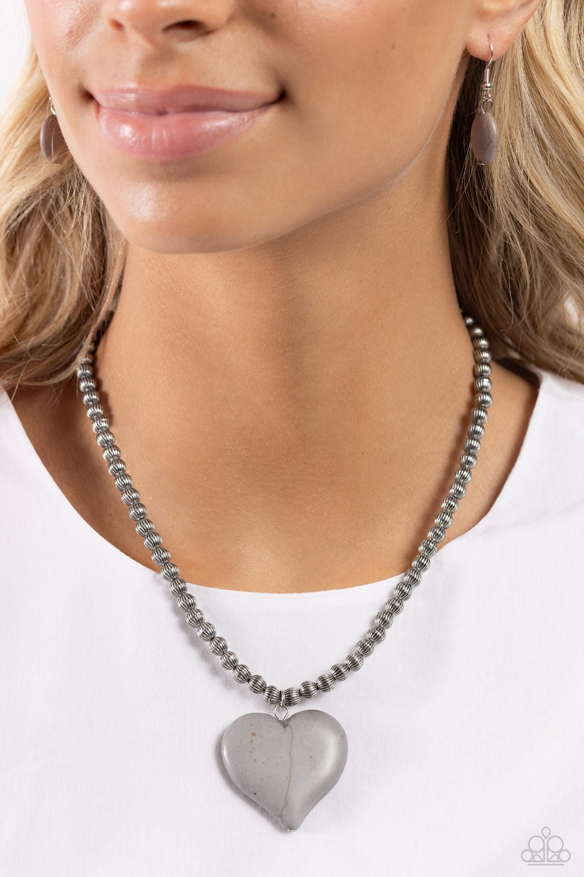 Picturesque Pairing - silver - Paparazzi necklace