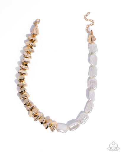 Picturesque Polish - gold - Paparazzi necklace