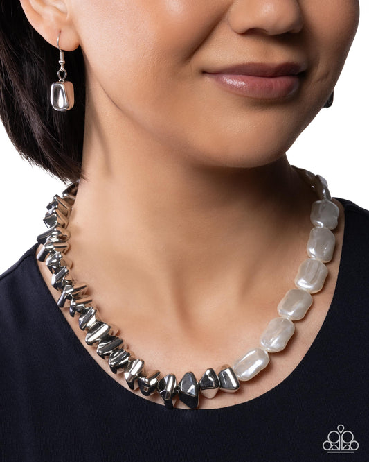 Picturesque Polish - white - Paparazzi necklace