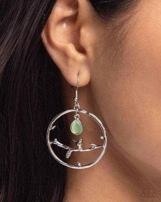 Picturesque Scene - green - Paparazzi earrings