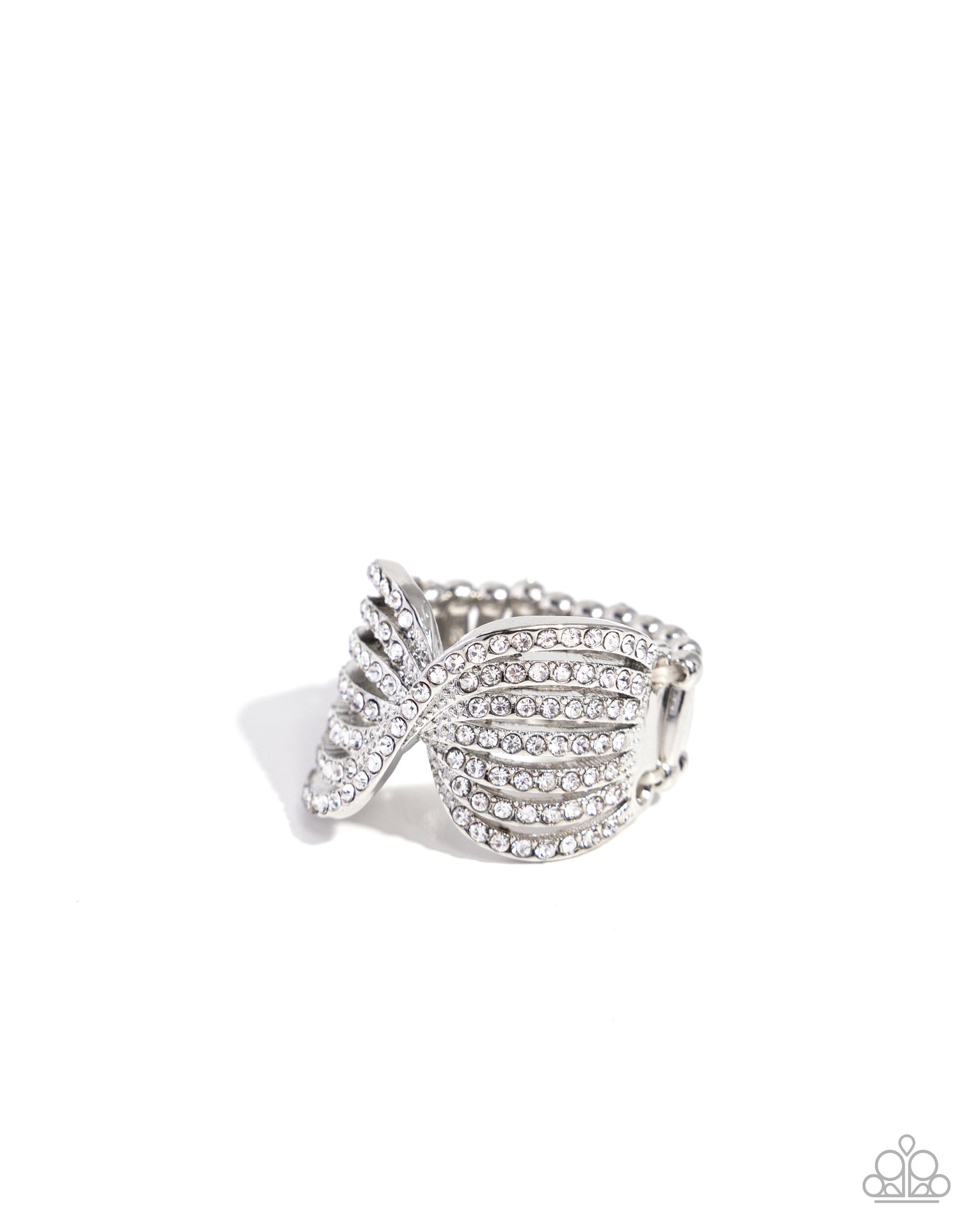 Pinched Promise - white - Paparazzi ring