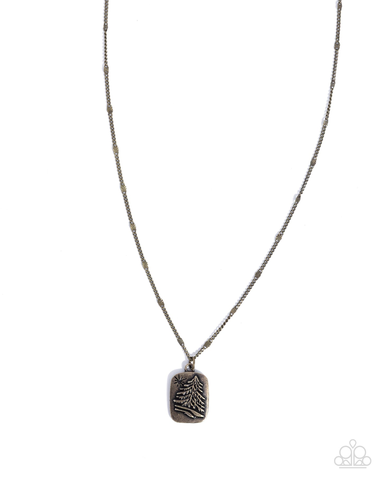 Pine Tree Prize - brass - Paparazzi necklace