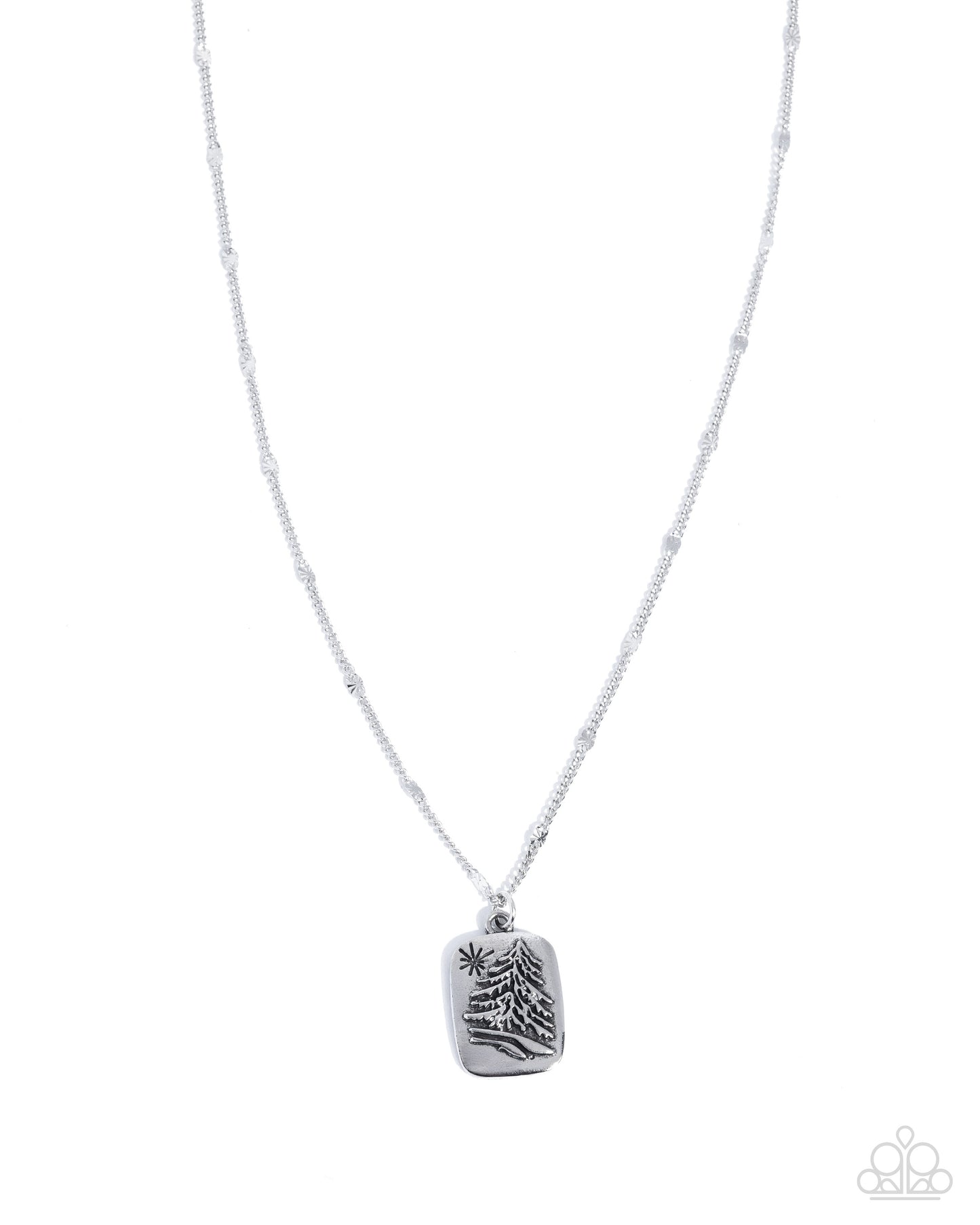 Pine Tree Prize - silver - Paparazzi necklace