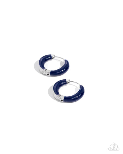 Pivoting Paint - blue - Paparazzi earrings