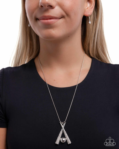 Play Ball! - white - Paparazzi necklace