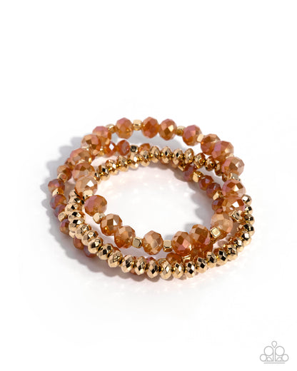 Playful Palette - gold - Paparazzi bracelet