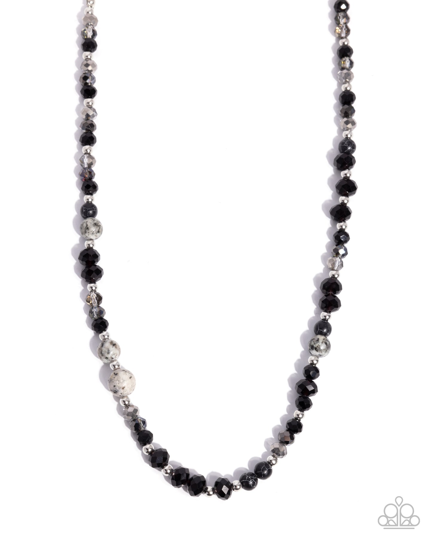 Playful Pattern - black - Paparazzi necklace