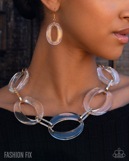 Playful Period - gold - Paparazzi necklace