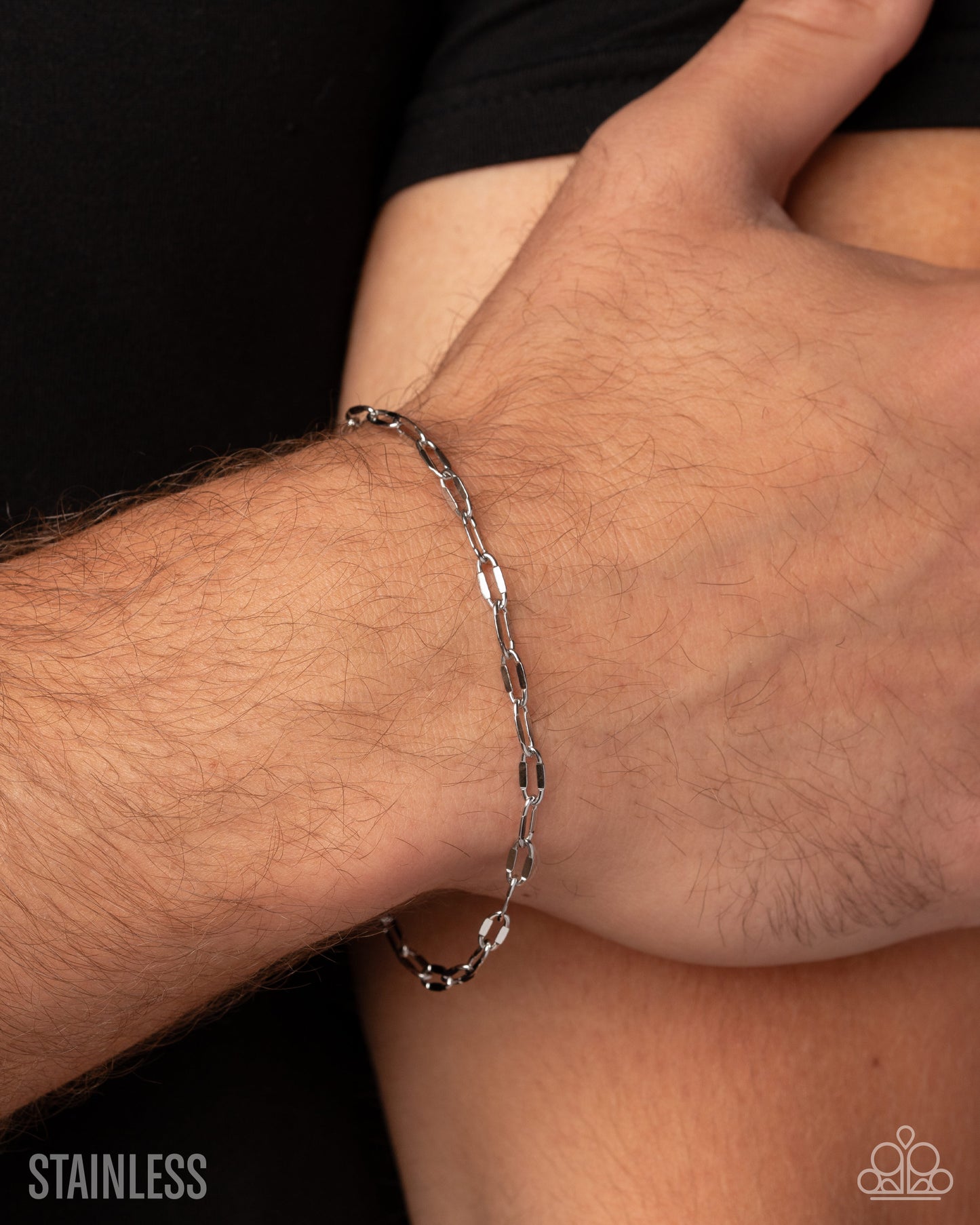 Playful Poise - silver - Paparazzi MENS bracelet