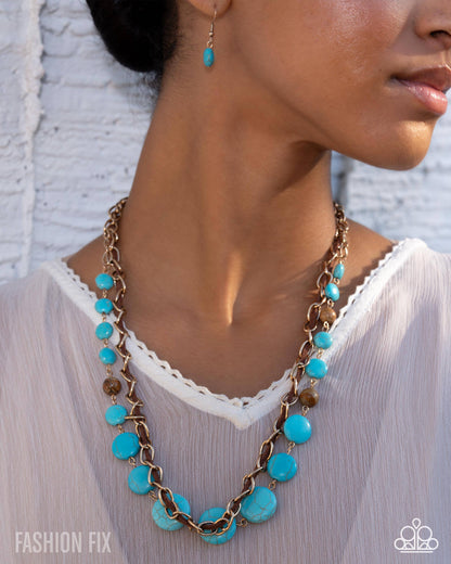 Playful Progression - gold - Paparazzi necklace
