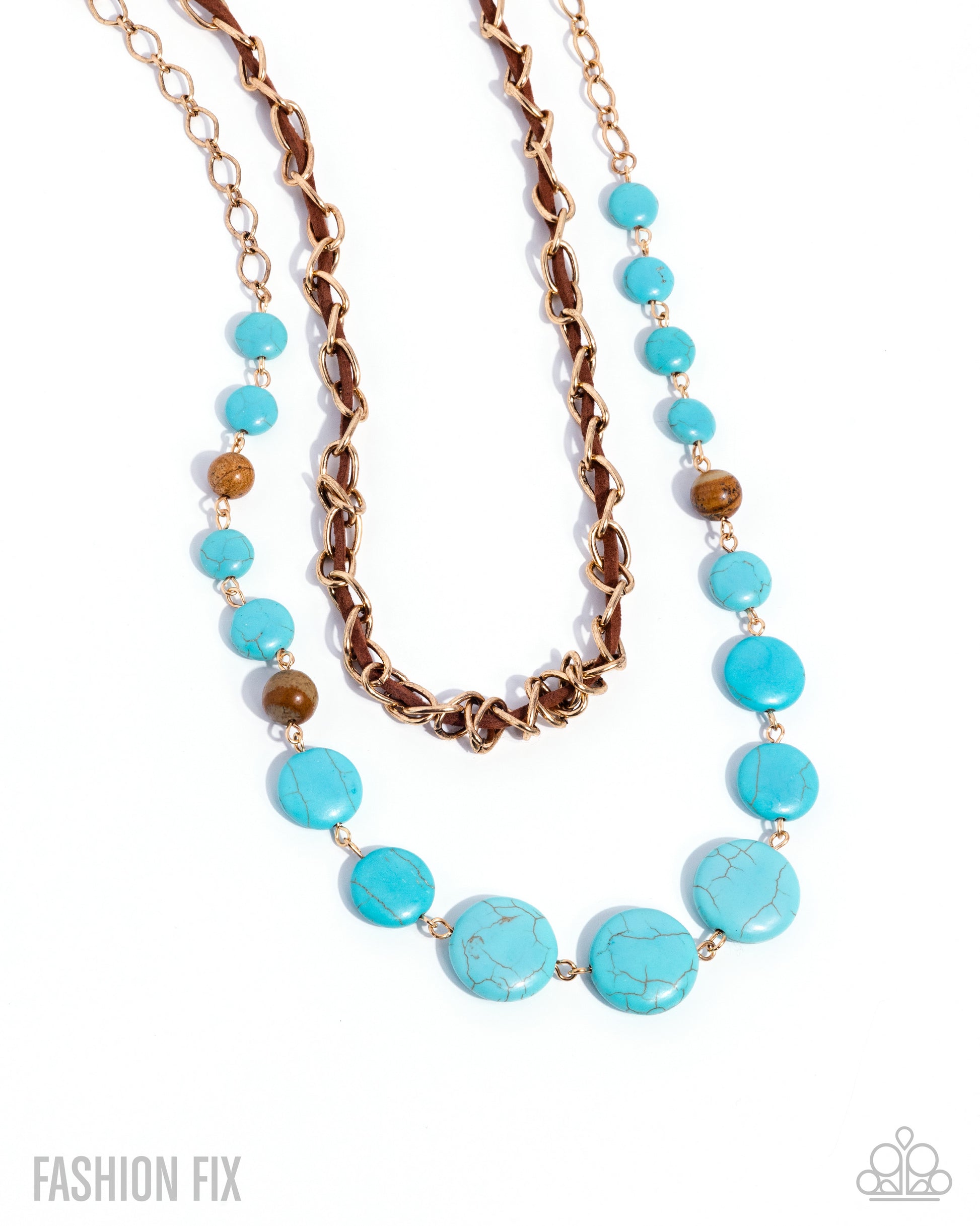 Playful Progression - gold - Paparazzi necklace
