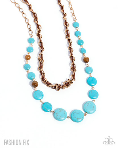 Playful Progression - gold - Paparazzi necklace