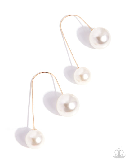 Playfully Poised - gold - Paparazzi earrings