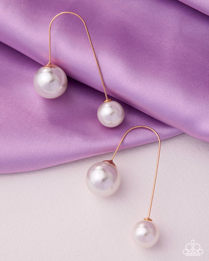 Playfully Poised - gold - Paparazzi earrings