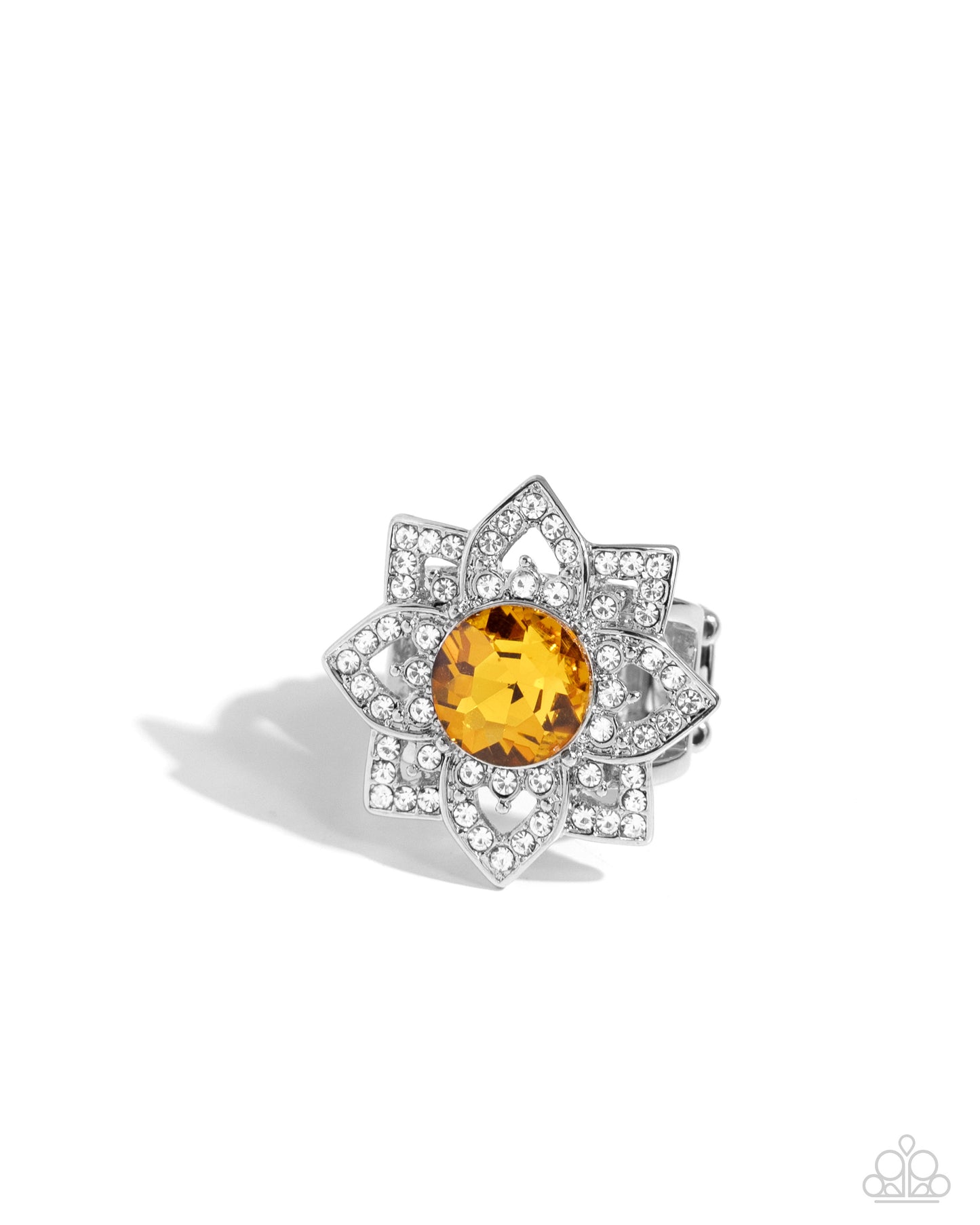 Pleasant Petals - yellow - Paparazzi ring