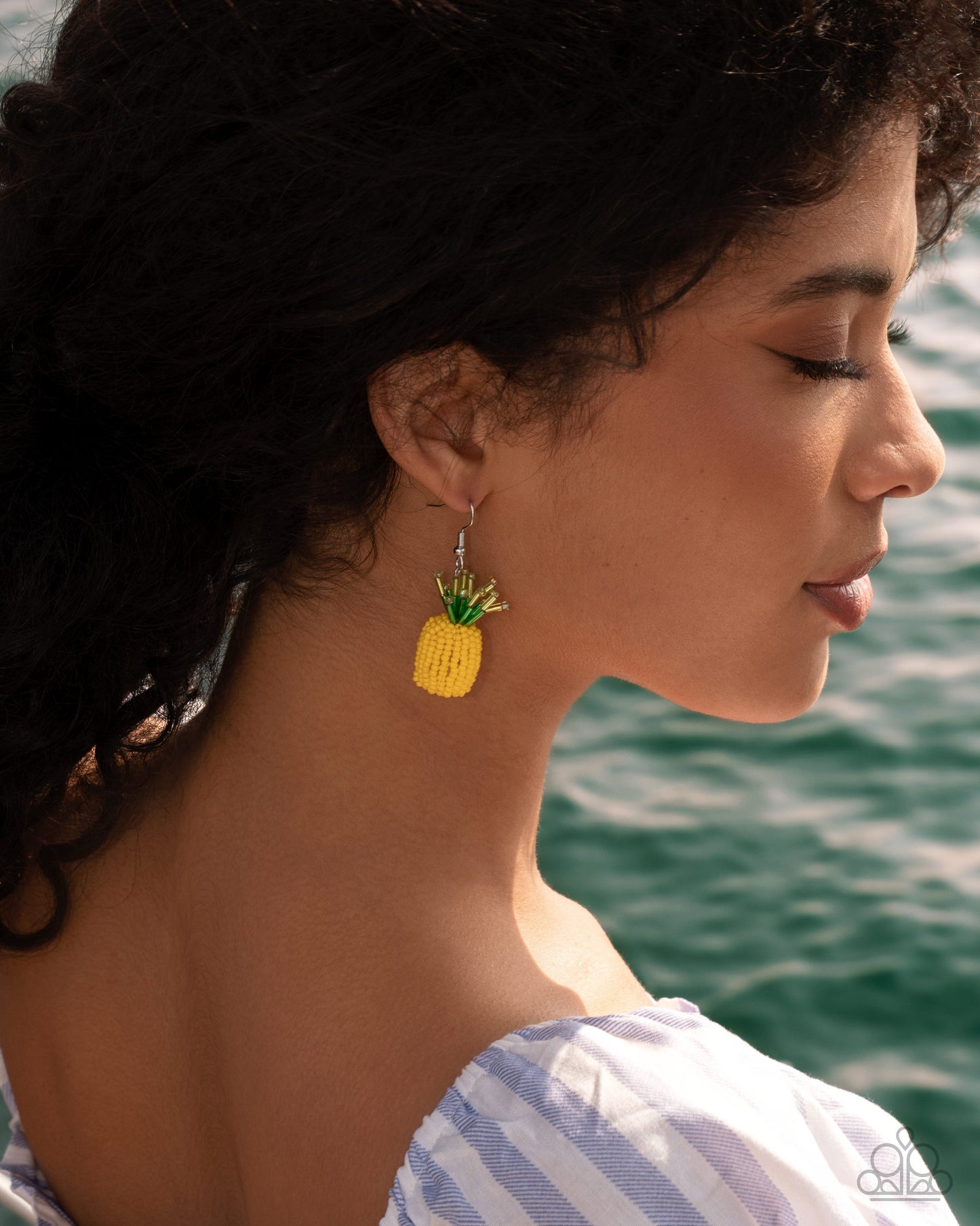 Pleasant Pineapple - yellow - Paparazzi earrings