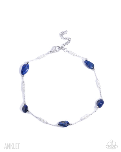 Pleasantly Piquant - blue - Paparazzi anklet
