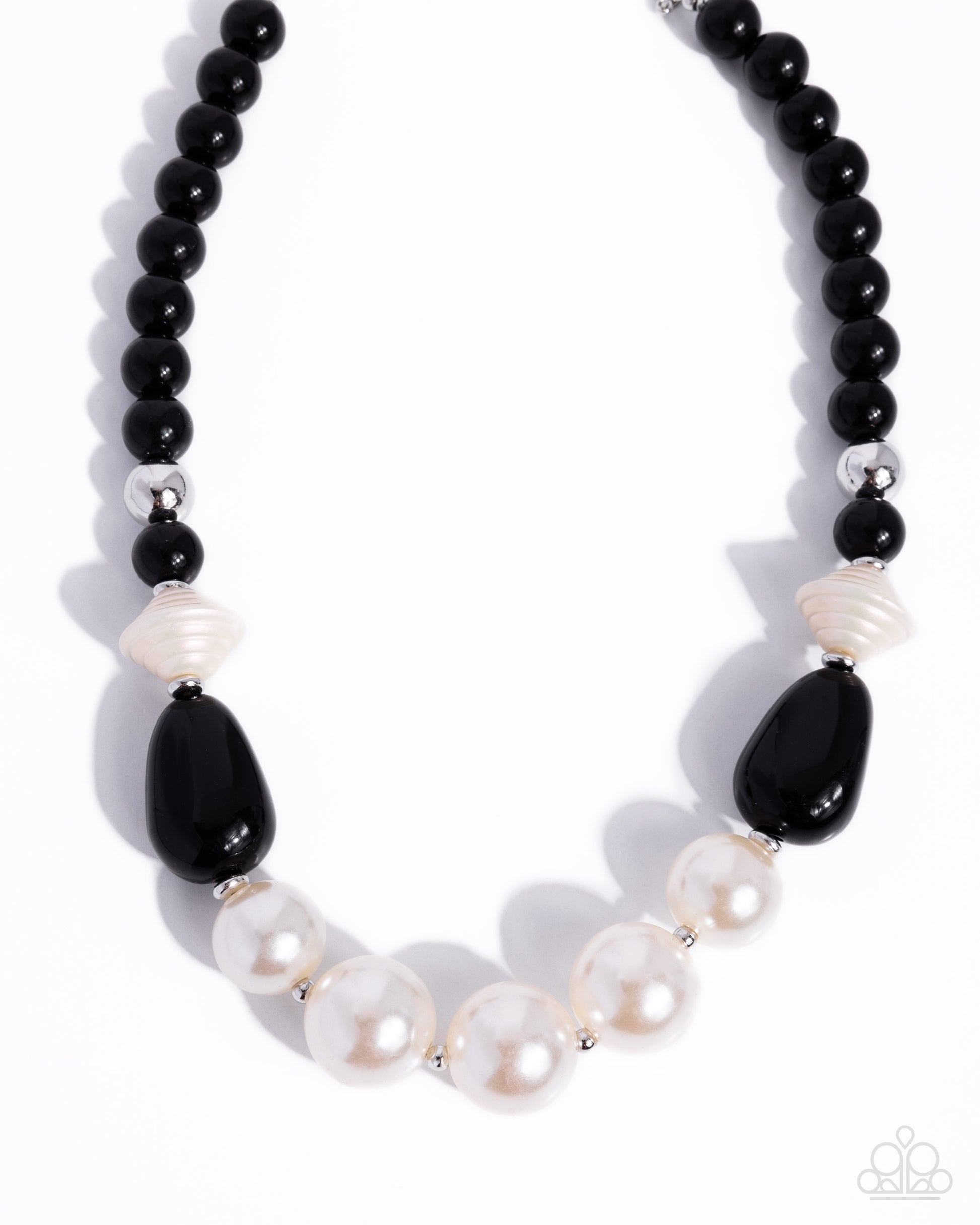 Pleasing Pearls - black - Paparazzi necklace