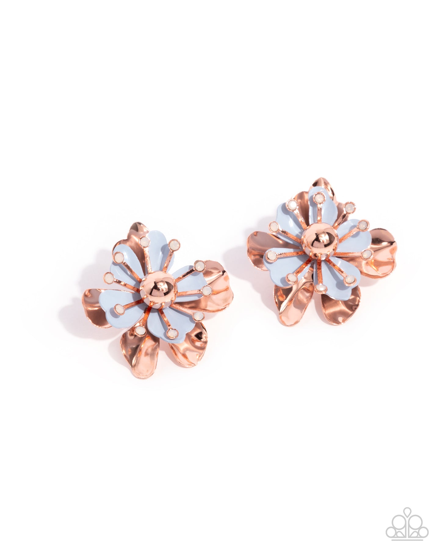 Pleasing Petals - copper - Paparazzi earrings
