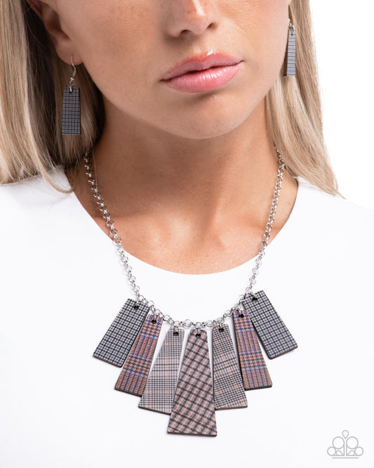 Pleasing Plaid - brown - Paparazzi necklace