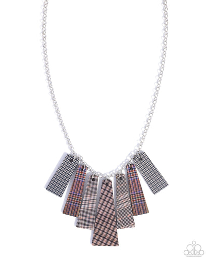 Pleasing Plaid - brown - Paparazzi necklace