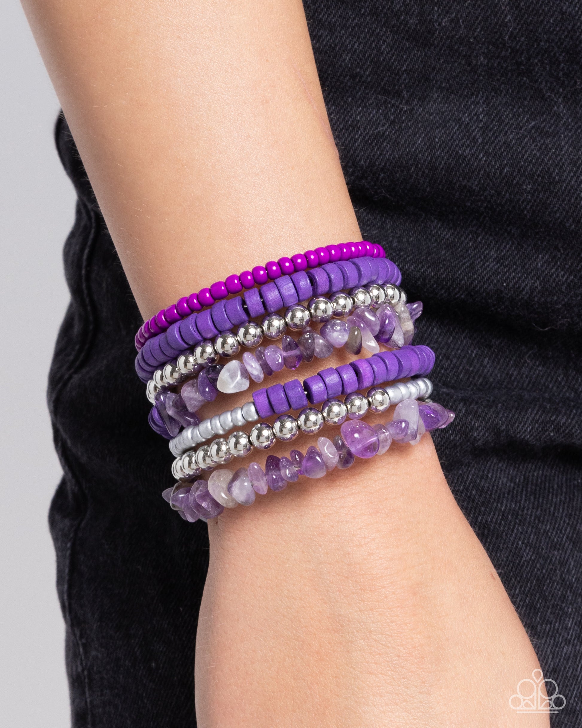 Plentiful Pizzazz - purple - Paparazzi bracelet