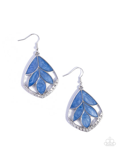 Poetic Paint - blue - Paparazzi earrings