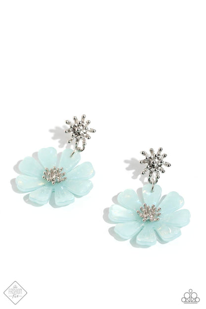Poetically Pastel - blue - Paparazzi earrings