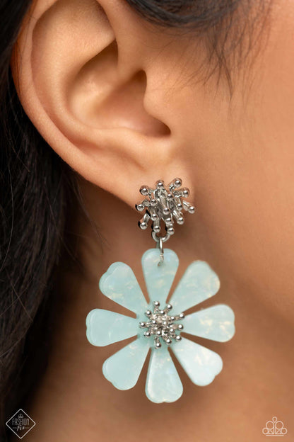 Poetically Pastel - blue - Paparazzi earrings