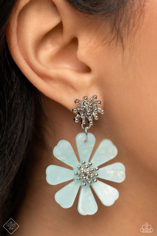 Poetically Pastel - blue - Paparazzi earrings