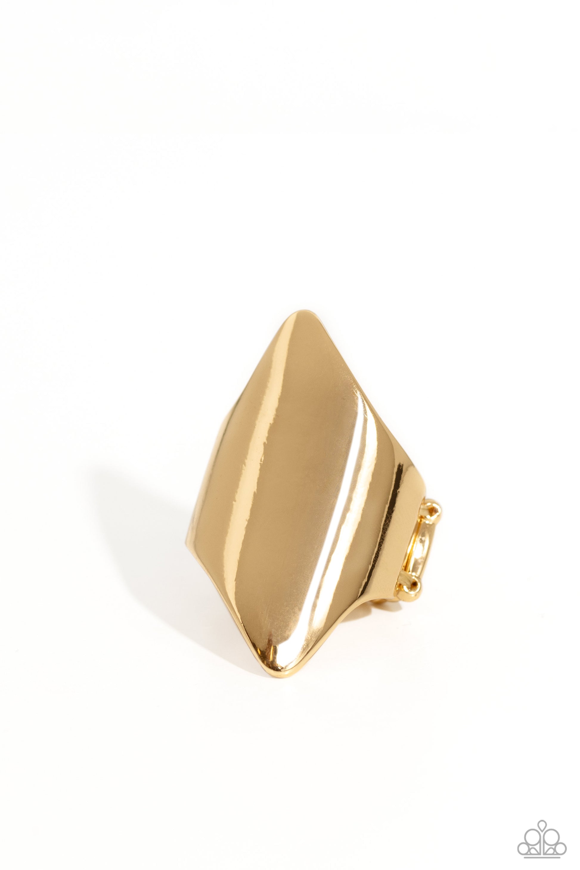 Pointed Palm Desert - gold - Paparazzi ring