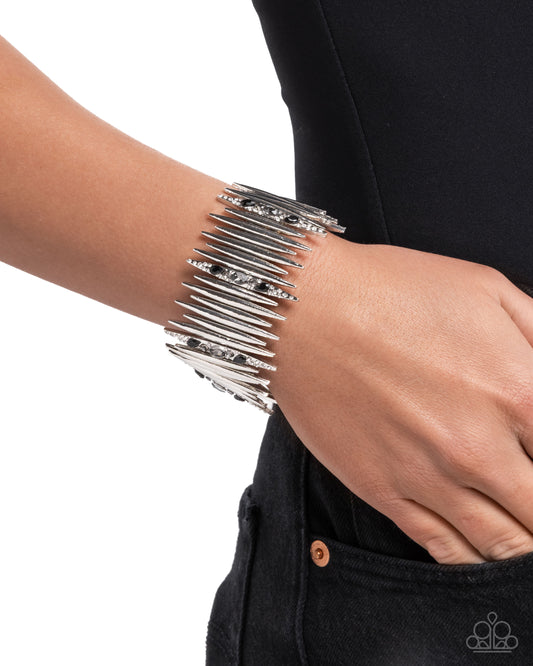 Pointed Potential - black - Paparazzi bracelet