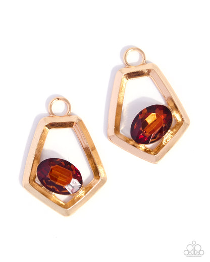 Pointed Premise - brown - Paparazzi earring charms