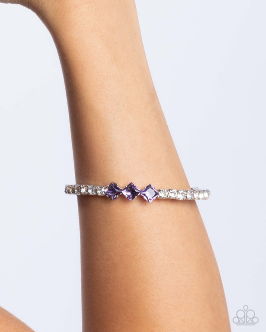 Pointed Production - purple - Paparazzi bracelet