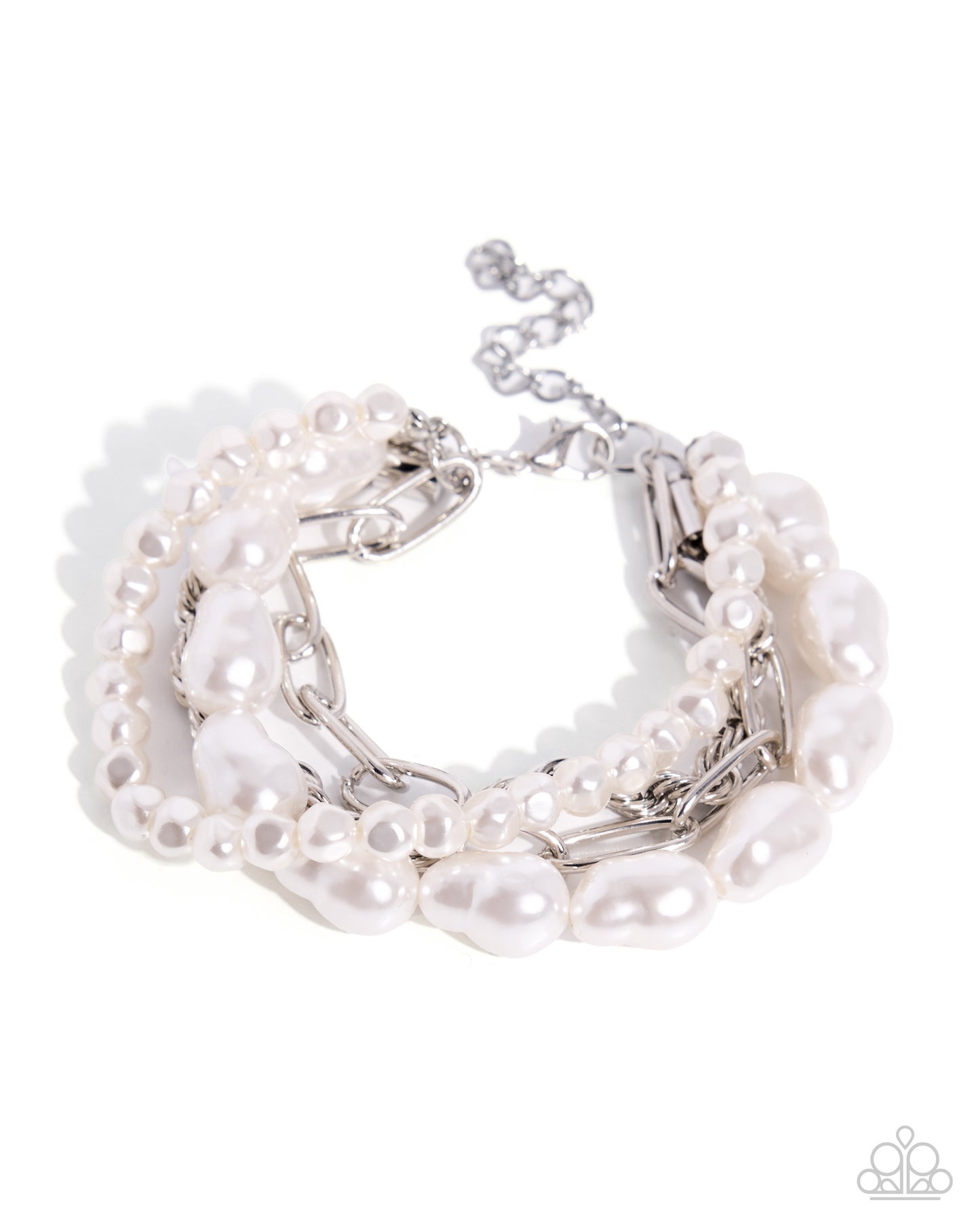 Poised Pairing - white - Paparazzi bracelet