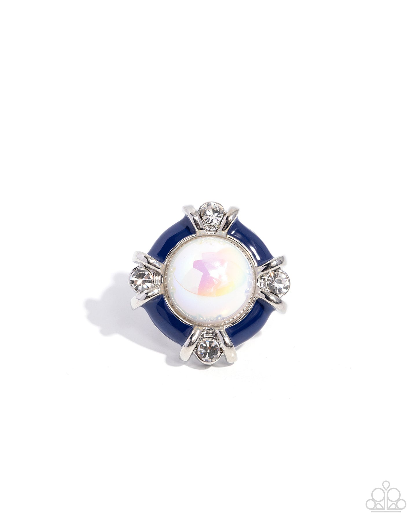 Poised Pattern - blue - Paparazzi ring