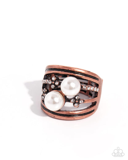 Poised Pedigree - copper - Paparazzi ring