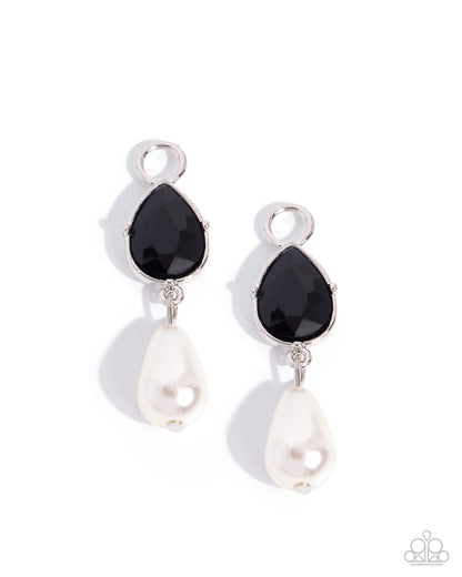Poised Persuasion - black - Paparazzi earring charms