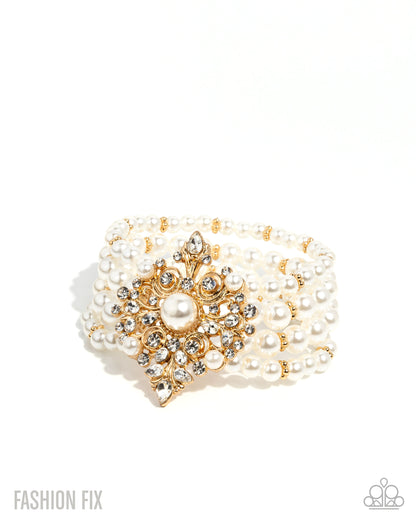 Poised Prelude - gold - Paparazzi bracelet