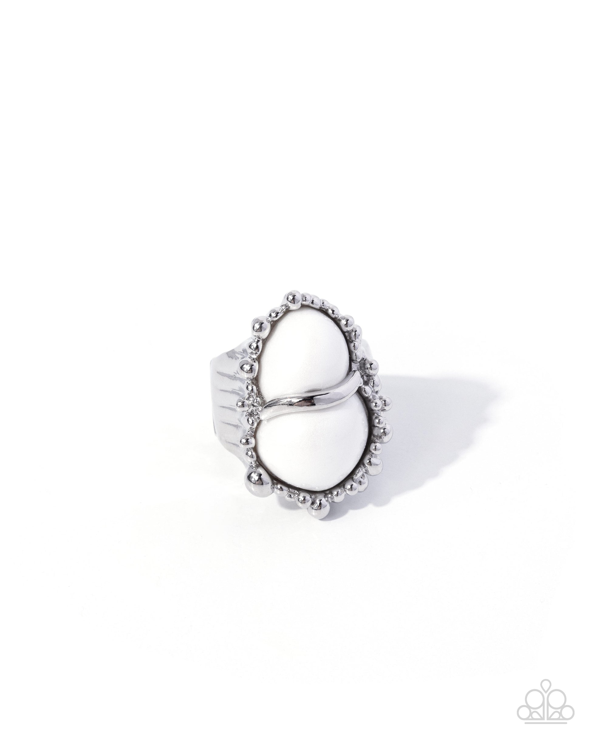 Poised Profession - white - Paparazzi ring