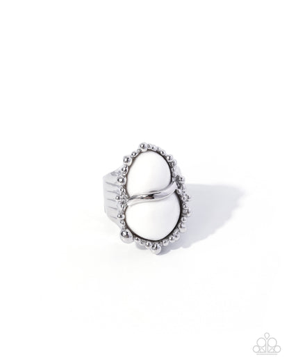 Poised Profession - white - Paparazzi ring