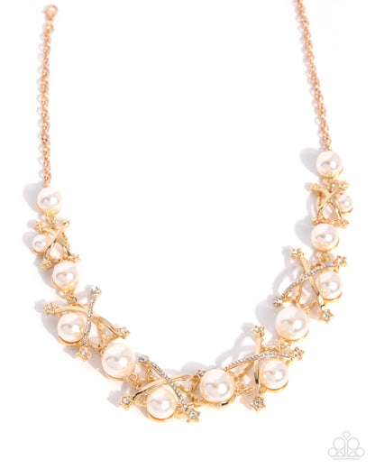 Poised Promenade - gold - Paparazzi necklace