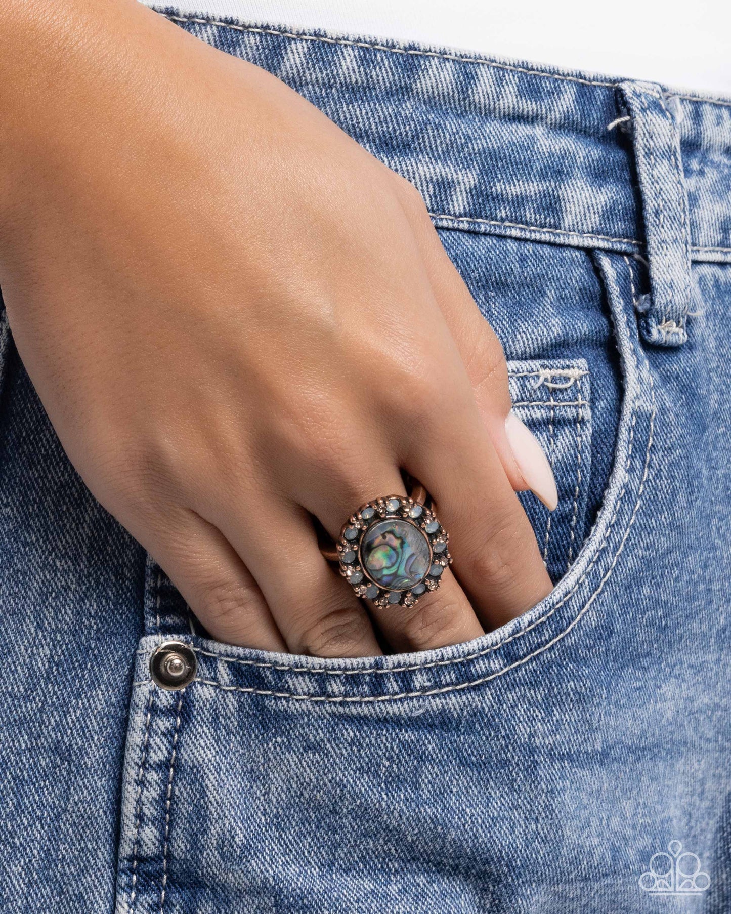 Poised and Perfect - copper - Paparazzi ring