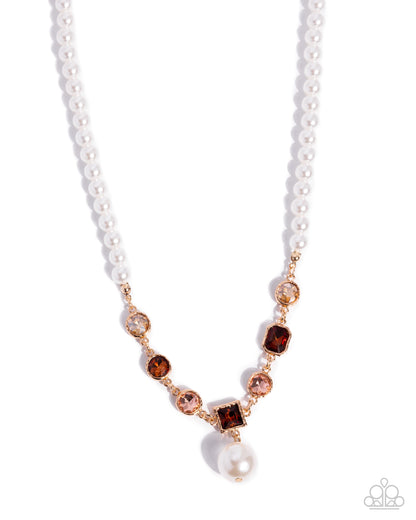 Polished Palace - brown - Paparazzi necklace