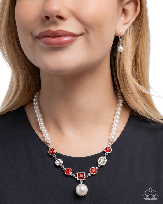 Polished Palace - red - Paparazzi necklace