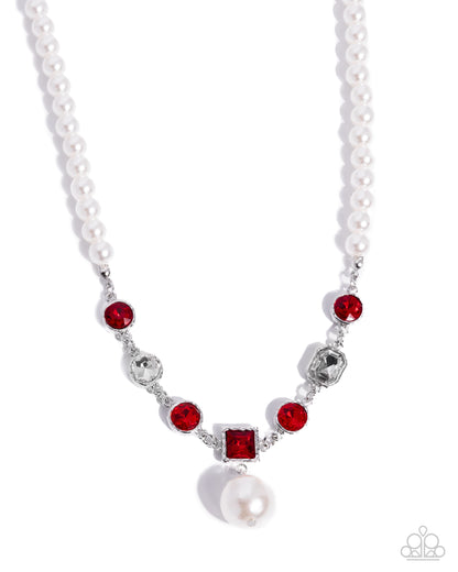 Polished Palace - red - Paparazzi necklace
