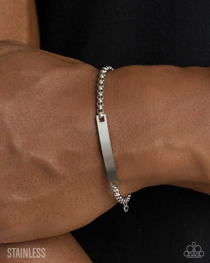 Polished Pastime - silver - Paparazzi MENS bracelet