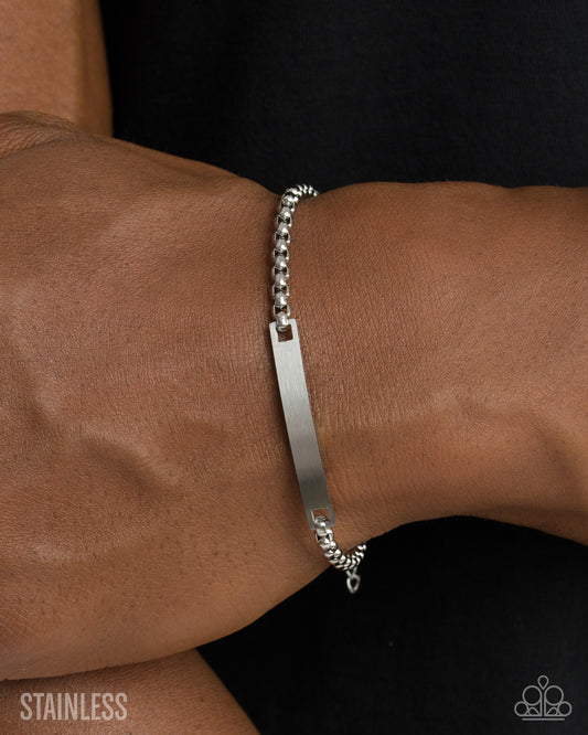Polished Pastime - silver - Paparazzi MENS bracelet