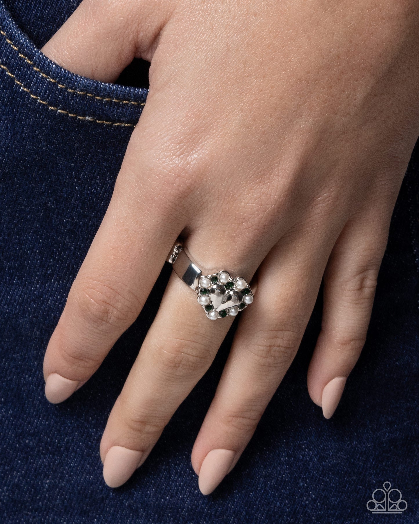 Polished Patron - green - Paparazzi ring