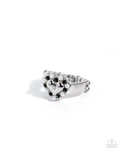 Polished Patron - green - Paparazzi ring